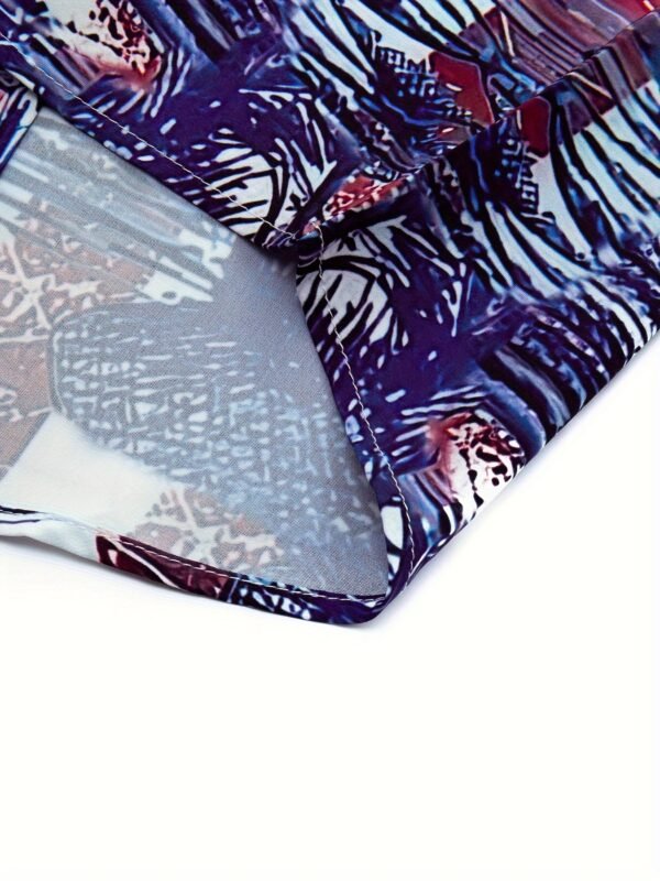 Men's Hawaiian shirt unisex summer beach casual short sleeved button up shirt 3D digital printed pattern  formal shirt - Image 7