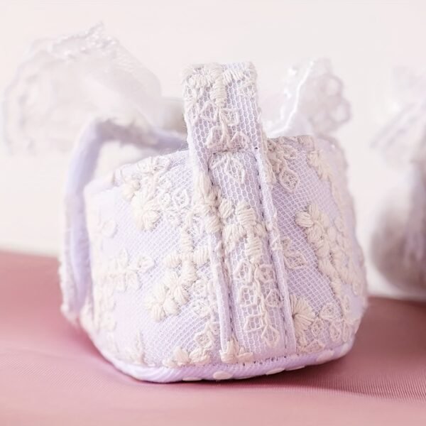 Adorable & Breathable Lace Bow Tie Mary Jane Shoes for Baby Girls - Assorted Colors! - Image 7