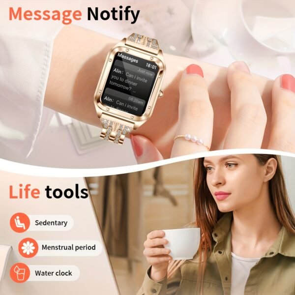 Women's Smart Watch (Answer/Dial), 1.57" Smart Watch For Android And IOS Phones, IP67 Water Resistant Fitness Watch, AI Voice Features for Women & Men - Image 8