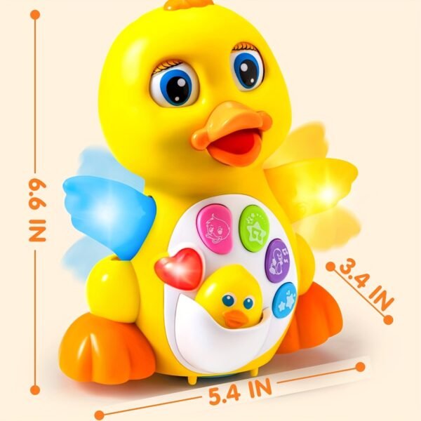 Musical Toys For Toddlers 1 2 3 Year Old, Baby Toys Duck, Dancing Walking Duck Toy With Music And Lights, Kids' Musical Instruments, Light Up Learning Toys, Learning Toy For Baby Kids - Image 2