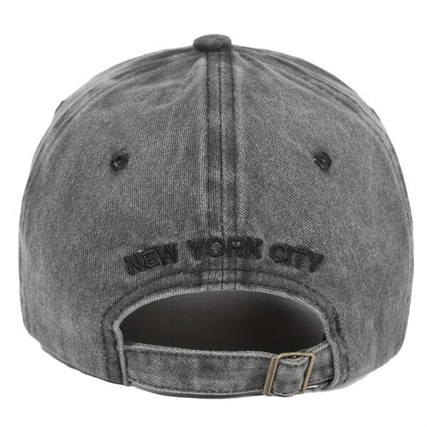 1pc Unisex New York Embroidery Baseball Cap, Vintage Washed Distressed Hats For Women & Men - Image 5