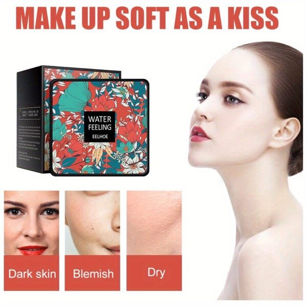 Mushroom Head CC Cream Foundation - Long-Lasting, Full Coverage, Moisturizing Concealer with Matte Finish, Includes Mushroom Makeup Sponge for Flawless Base - Image 8