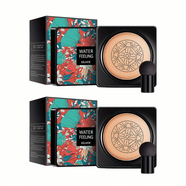 Mushroom Head CC Cream Foundation - Long-Lasting, Full Coverage, Moisturizing Concealer with Matte Finish, Includes Mushroom Makeup Sponge for Flawless Base - Image 5