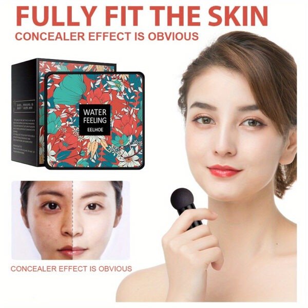 Mushroom Head CC Cream Foundation - Long-Lasting, Full Coverage, Moisturizing Concealer with Matte Finish, Includes Mushroom Makeup Sponge for Flawless Base - Image 4