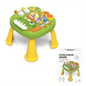 Baby Activity Table Learning Table with Pop-Up Toy for Early Education and Fun (Dinosaur), Baby Standing Activity Center, Multifunctional Educational Game Table - Musical Toys & Baby Standing Activity Center, Birthday Gift Baby Toys gift box Dinosaur pian