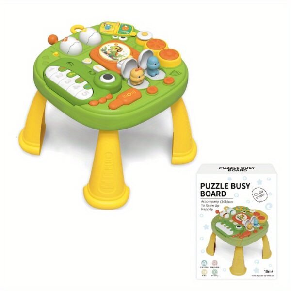 Baby Activity Table Learning Table with Pop-Up Toy for Early Education and Fun (Dinosaur), Baby Standing Activity Center, Multifunctional Educational Game Table - Musical Toys & Baby Standing Activity Center, Birthday Gift Baby Toys gift box Dinosaur pian