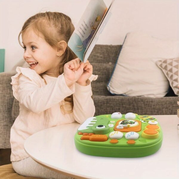 Baby Activity Table Learning Table with Pop-Up Toy for Early Education and Fun (Dinosaur), Baby Standing Activity Center, Multifunctional Educational Game Table - Musical Toys & Baby Standing Activity Center, Birthday Gift Baby Toys gift box Dinosaur pian - Image 7