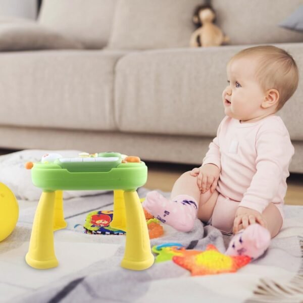 Baby Activity Table Learning Table with Pop-Up Toy for Early Education and Fun (Dinosaur), Baby Standing Activity Center, Multifunctional Educational Game Table - Musical Toys & Baby Standing Activity Center, Birthday Gift Baby Toys gift box Dinosaur pian - Image 8