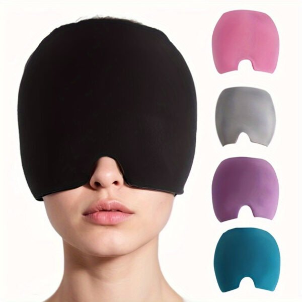 1pc Gel Ice Pack Headache Relief Cap - Stretchable Headwear for Hot And Cold, Odorless, No Power Required to Use, No Battery Needed - Effectively Treat Tension, Pressure, Fever, Relieve Fatigue