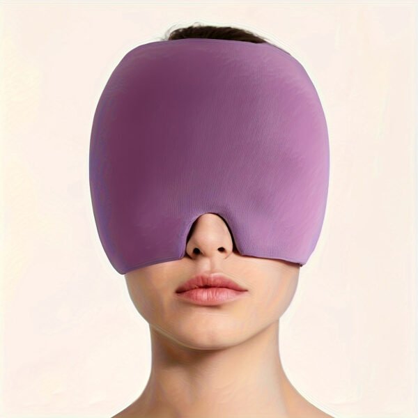 1pc Gel Ice Pack Headache Relief Cap - Stretchable Headwear for Hot And Cold, Odorless, No Power Required to Use, No Battery Needed - Effectively Treat Tension, Pressure, Fever, Relieve Fatigue - Image 3