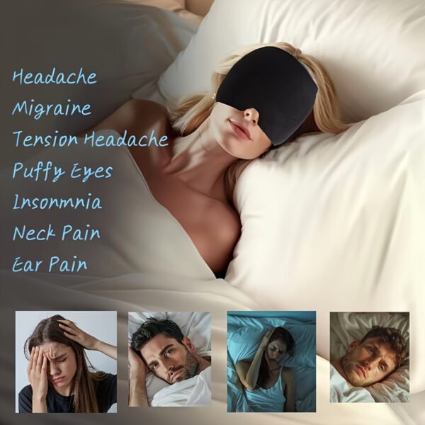 1pc Gel Ice Pack Headache Relief Cap - Stretchable Headwear for Hot And Cold, Odorless, No Power Required to Use, No Battery Needed - Effectively Treat Tension, Pressure, Fever, Relieve Fatigue - Image 10