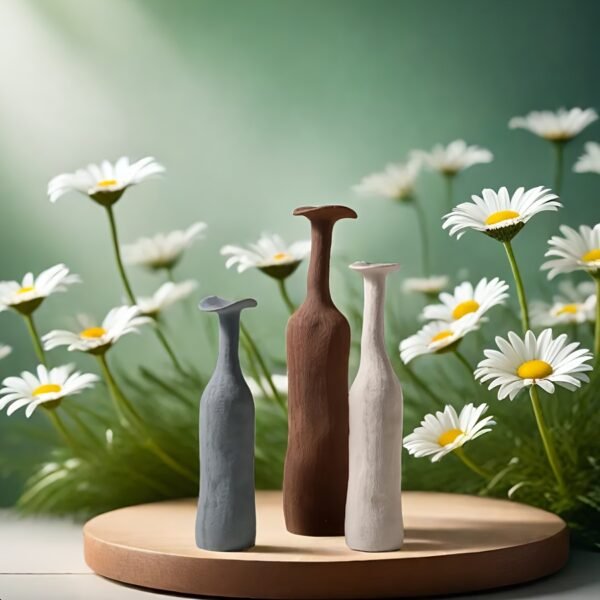 Minimalist Morandi Ceramic Vase - Chic Cylinder Ornament for Stylish Home Decor - Image 10