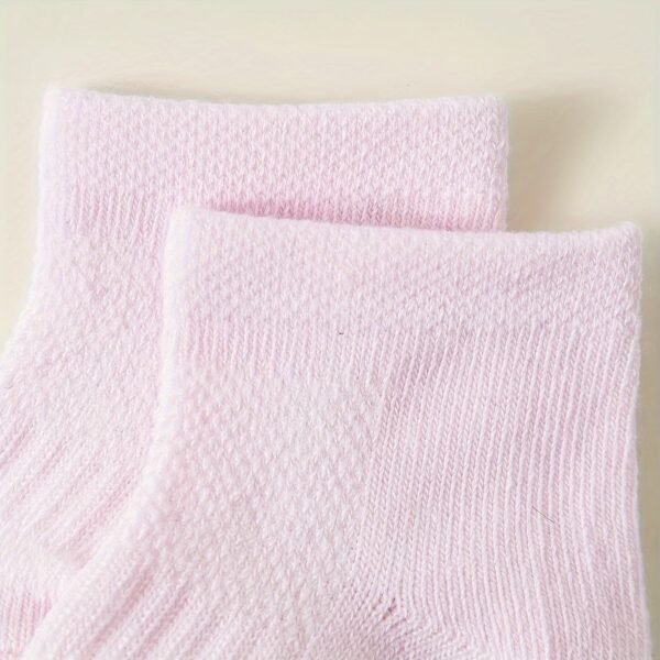 5/5/20 Pairs of Rainbow Love Four Seasons Breathable Sweat-Absorbent Short Baby Socks - Image 4