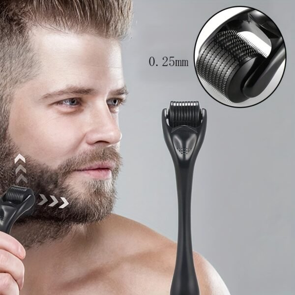 Titanium Microneedle Derma Roller, 0.25mm Professional Facial Skincare Tool for Micro-Needling and Massage - Image 3