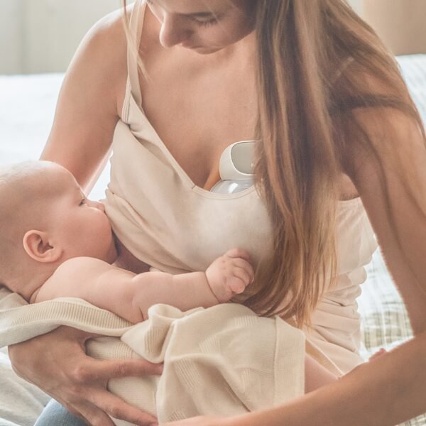Hands Free Breast Pump, Paruu LED Display Electric Wearable Breast Pump X1, 2 Mode & 9 Levels Adjustable For Breastfeeding Moms Pumping, Low Noise & Painless Portable Breast Pump, 24mm Gray - Image 3