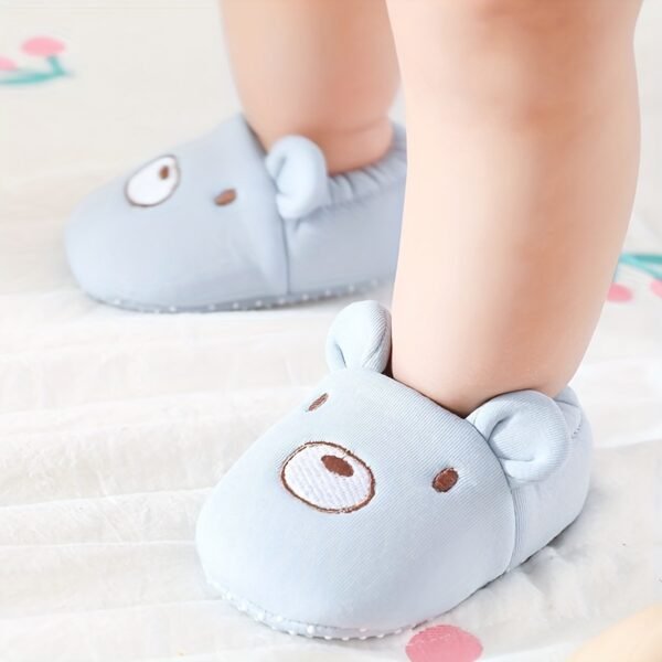 Adorable Cartoon-Themed Slip-On House Shoes for Baby Girls - Non-Slip, Comfy & Perfect for Indoor Spring/Fall Fun - Image 4
