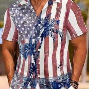 Men's Hawaiian shirt unisex summer beach casual short sleeved button up shirt 3D digital printed pattern  formal shirt