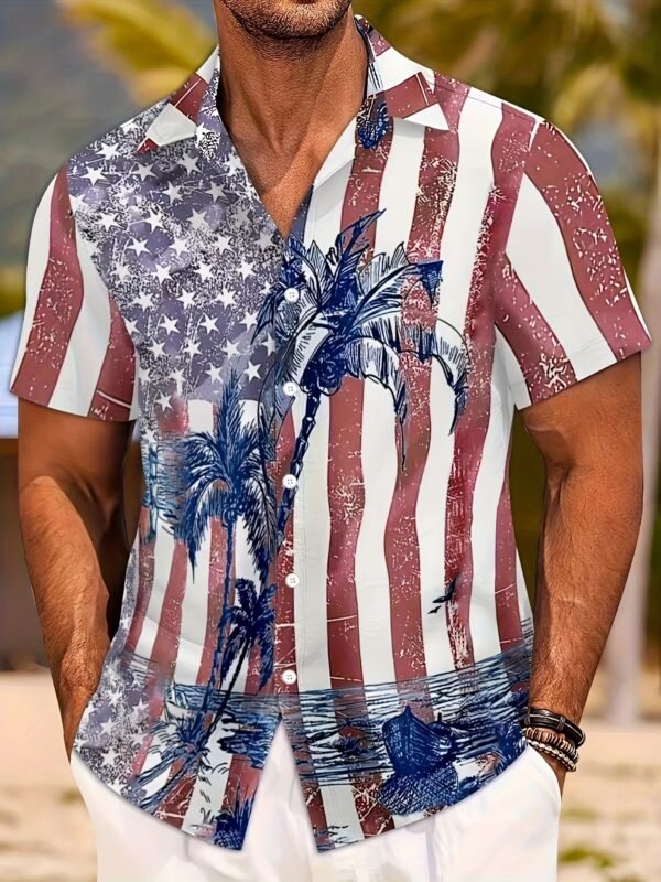 Men's Hawaiian shirt unisex summer beach casual short sleeved button up shirt 3D digital printed pattern  formal shirt