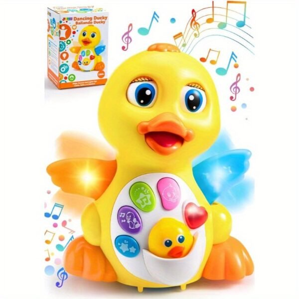 Musical Toys For Toddlers 1 2 3 Year Old, Baby Toys Duck, Dancing Walking Duck Toy With Music And Lights, Kids' Musical Instruments, Light Up Learning Toys, Learning Toy For Baby Kids - Image 9