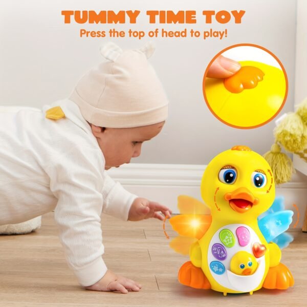 Musical Toys For Toddlers 1 2 3 Year Old, Baby Toys Duck, Dancing Walking Duck Toy With Music And Lights, Kids' Musical Instruments, Light Up Learning Toys, Learning Toy For Baby Kids - Image 7
