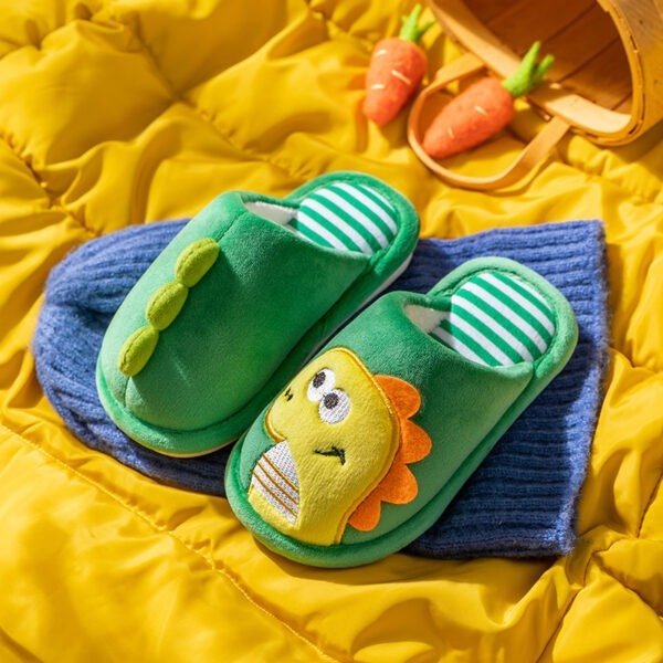 Cozy Cartoon Slippers - Soft, Non Slip, Slip-on, Cute Design, Indoor Home Shoes for Baby Girls, Autumn and Winter Wear - Image 13
