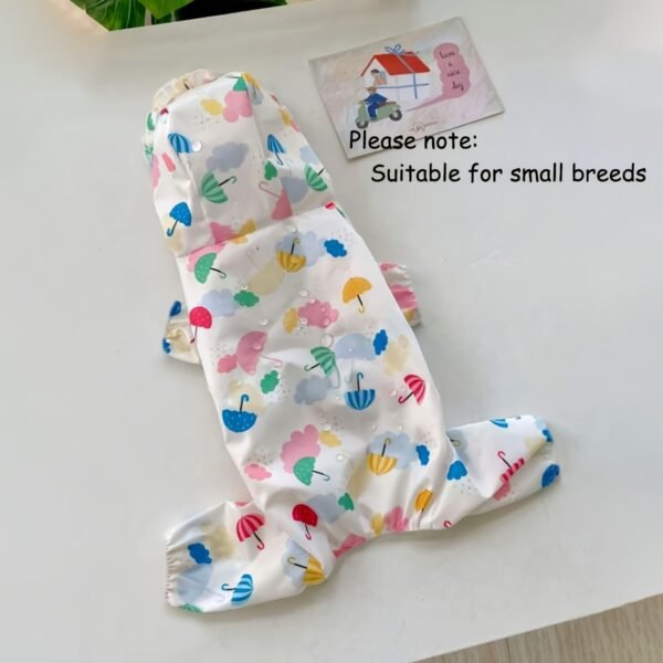 Waterproof Pet Raincoat For Small Dogs - Cute And Functional Outdoor Dog Apparel - Image 8