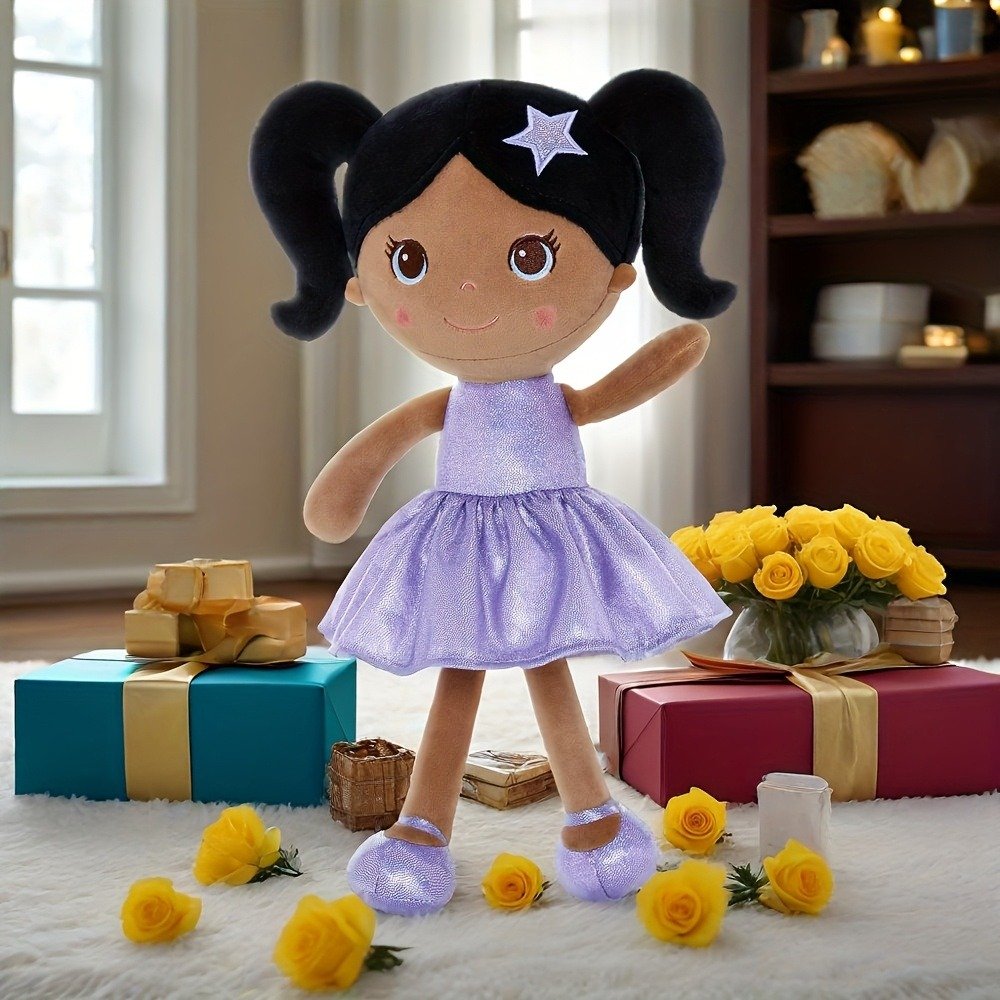 Dolls & Accessories Plush Soft Star Doll 1pc 12 Inch Purple Polyester Rag Doll First Baby Girl Gifts Child's Playmate Holiday Gifts Baby Toys Birthday Gift Party Decorat Item - Image 6