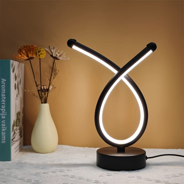 1pc USB Powered LED Table Lamp, Adjustable Brightness, Artistic Decorative Lamp With Various Shapes, USB Rechargeable, No Wireless - Image 3