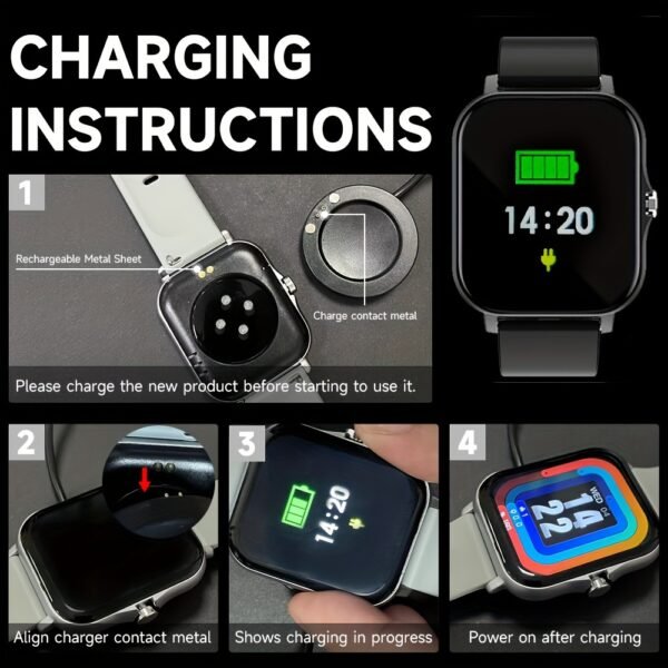 1.83" Borderless Smart Watch - Wireless Calling/Receiving, Multiple Sports Modes, Sedentary Reminder, Weather Forecast, Message Notification, Slim Design for Android & iPhones, Perfect Gift for Men & Women - Image 10