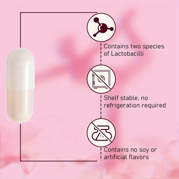 150 Billion CFUs Probiotic, Probiotics For Women Digestive Health, Vaginal Probiotics For Urinary Tract Health, PH Balance, 60 Capsules - Image 4