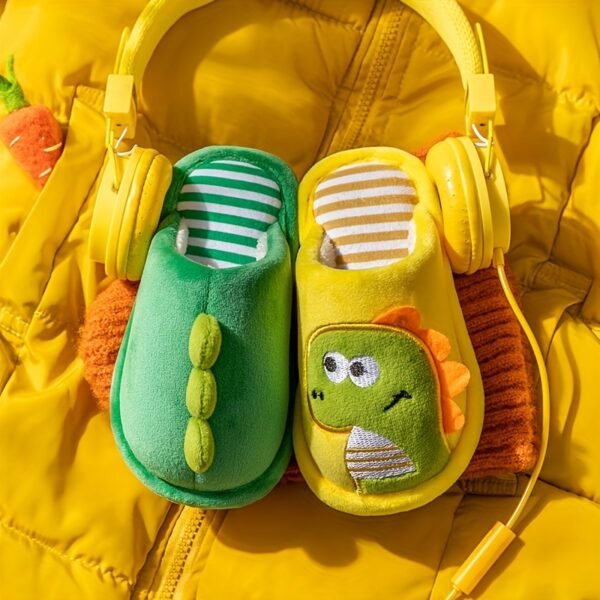 Cozy Cartoon Slippers - Soft, Non Slip, Slip-on, Cute Design, Indoor Home Shoes for Baby Girls, Autumn and Winter Wear - Image 10