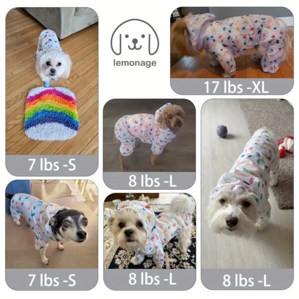 Waterproof Pet Raincoat For Small Dogs - Cute And Functional Outdoor Dog Apparel - Image 7