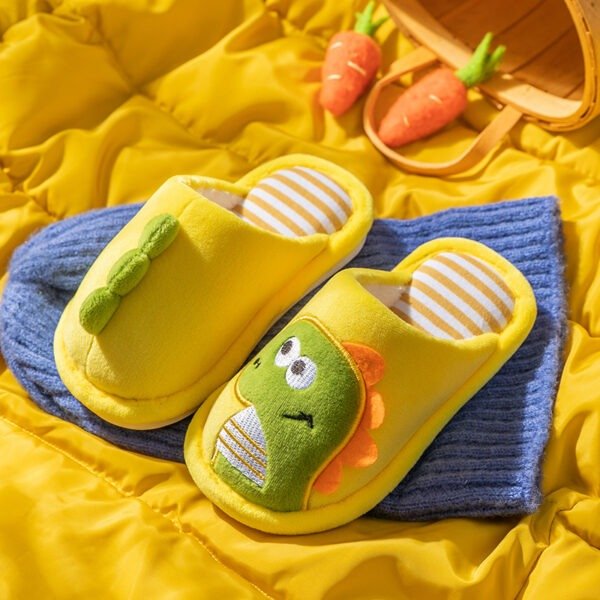 Cozy Cartoon Slippers - Soft, Non Slip, Slip-on, Cute Design, Indoor Home Shoes for Baby Girls, Autumn and Winter Wear - Image 11