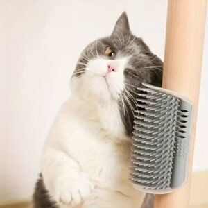 Tickling Comb Pet Brush: Pamper Your Cat Soft Wall Corner Massager Pet Toy Removable Cat Corner Rubbing Brush, Pet Hair Removal Massage Comb Pet Supplies
