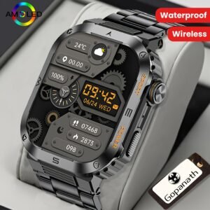2024 New Men's Motion Track Wireless Call AI Voice Assistant IP68 Waterproof Sports Smart Watch For Android IPhone