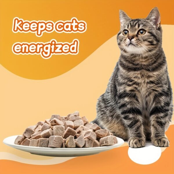 Meaty Feast (3.9Ounce) Freeze Dried Duck Cube Cat & Dog Treats, High Protein, Low Fat, Grain Free Pet Training Treats, Single Ingredient, 100%Duck Meat. - Image 3