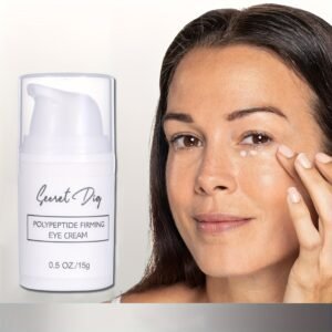 Powerful Peptide Eye Cream - Enriched with Plant Squalane and Hyaluronic Acid, Suitable for All Light Beige Types, Valentine's Day Women Gift, Best Easter Mother's Day Present, Skincare Product - 0.5oz with Plant Squalane