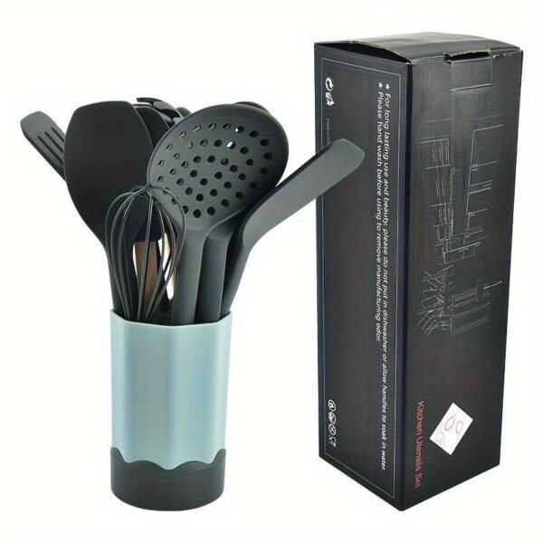 Silicone Kitchen Utensil Set - Durable, Non-Stick Cooking Tools for Home & Restaurant Use - Image 5