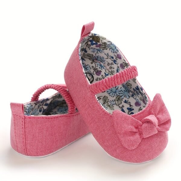Adorable Bowknot Mary Jane Shoes - Comfortable, Lightweight, Non-Slip, Soft Flat Sole Shoes for Baby Girls, Perfect for Indoor, Outdoor, Party, Spring, and Autumn Occasions - Image 8
