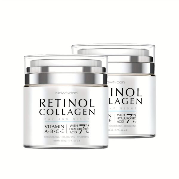 1.69oz Retinol Cream For Face Night And Day, Skin Cream With Retinol Collagen Face Cream, Vitamin C Moisturizer, Retinol Moisturizer For Face Sensitive Skin - Image 5