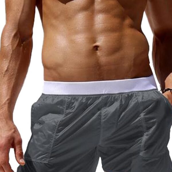 Elastic Waist Summer Beach Shorts - Men Swimming Trunks Swimwear with Pockets - Casual Short Pants - Image 10