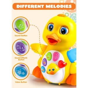 Musical Toys For Toddlers 1 2 3 Year Old, Baby Toys Duck, Dancing Walking Duck Toy With Music And Lights, Kids' Musical Instruments, Light Up Learning Toys, Learning Toy For Baby Kids