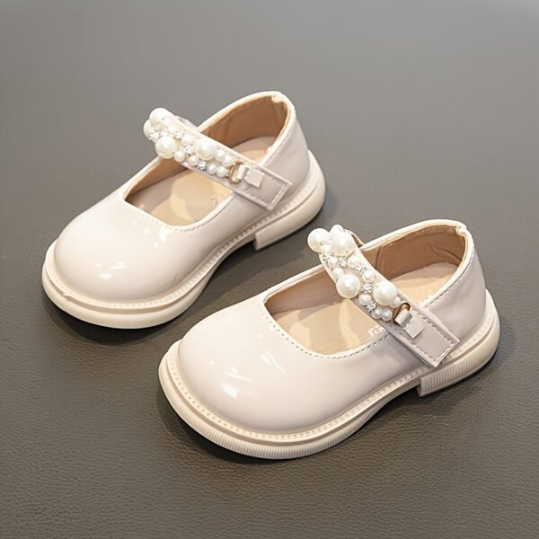 Stylish & Comfy Pearl Loafer Shoes for Baby Girls - Perfect for Performance, Parties & All Seasons! - Image 3