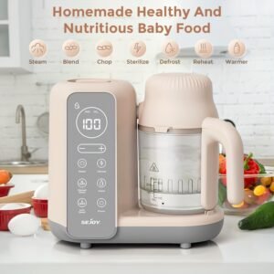 Multi-function Baby Food Maker, One Click Rotary And Press Control Complementary Food Machine, Healthy Baby Food Machine Nutritional Steamer, Food Processor, Steam Mud Mixer, The Perfect Gift For Christmas, Halloween And New Parent