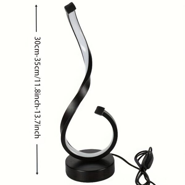 1pc Modern USB Three-Color Dimming Iron Table Light, Simple Desktop Decorative Lamp with Adjustable Brightness - Image 9