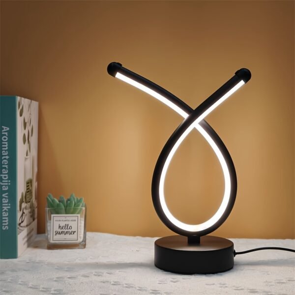 1pc USB Powered LED Table Lamp, Adjustable Brightness, Artistic Decorative Lamp With Various Shapes, USB Rechargeable, No Wireless - Image 2