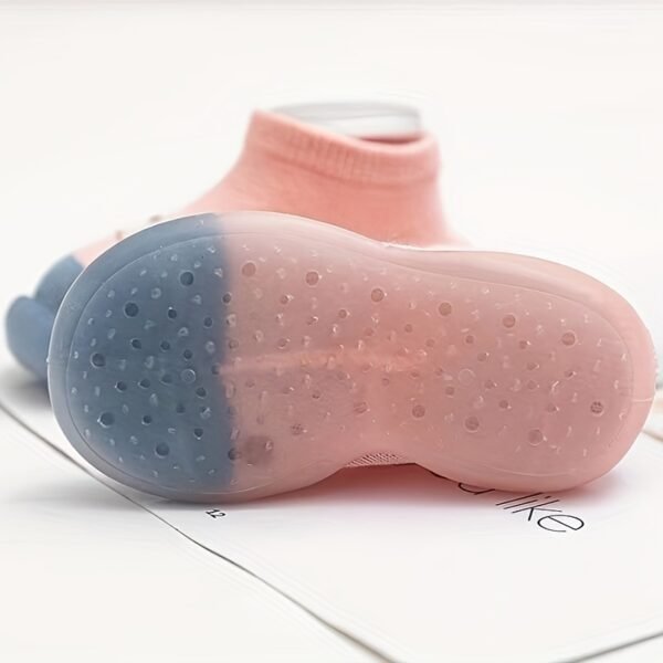Cute Cartoon Comfortable Slip On Sock Shoes For Baby Girls, Breathable Non Slip Walking Shoes For Indoor Outdoor, All Seasons - Image 4