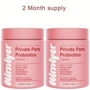 Women's Vaginal Probiotics, Balances PH Levels, Diminishes Intimate Odors, Contains Pumpkin Seed Extract, Soy Germ Extract, Saw Palmetto, Lactobacillus Probiotic Blend, One Jar For One Month's Use