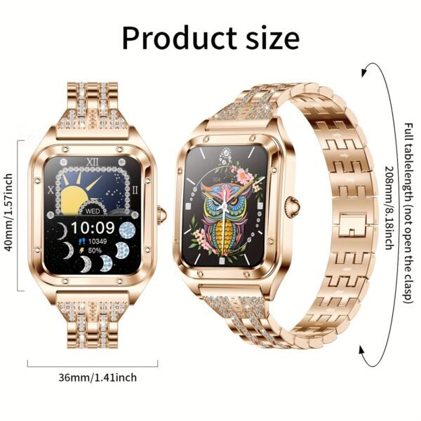 Women's Smart Watch (Answer/Dial), 1.57" Smart Watch For Android And IOS Phones, IP67 Water Resistant Fitness Watch, AI Voice Features for Women & Men - Image 3