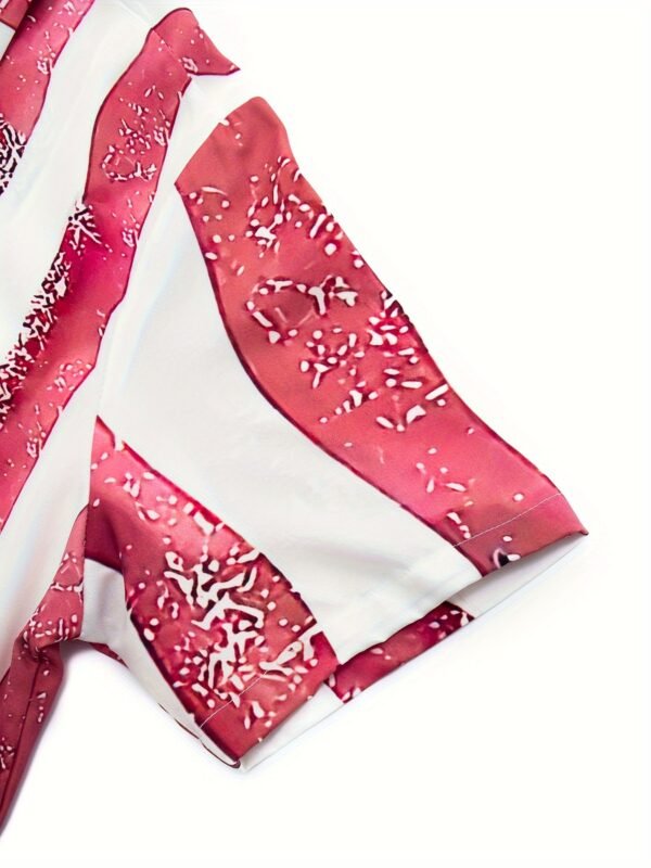 Men's Hawaiian shirt unisex summer beach casual short sleeved button up shirt 3D digital printed pattern  formal shirt - Image 6